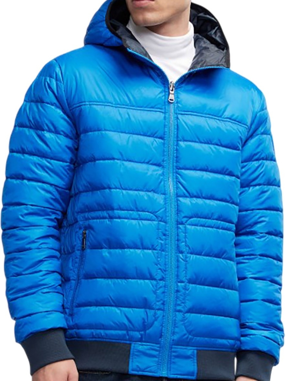 Pajar Men's Maxwell Reversible Hooded Puffer Jacket in Atlantic Blue L